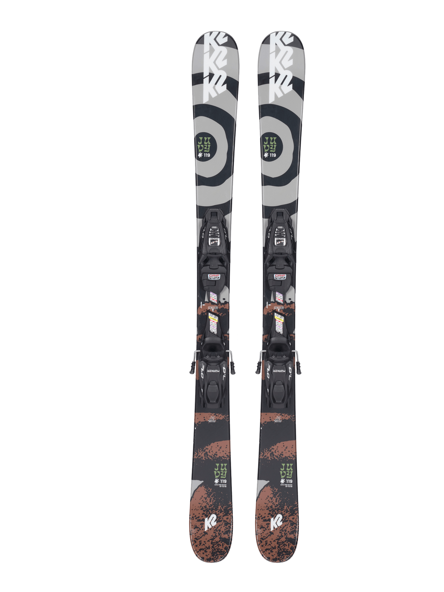 K2 Juvy Junior Ski 129 - 139 + FDT 7.0 GW Binding 2023 - Skiis & Biikes