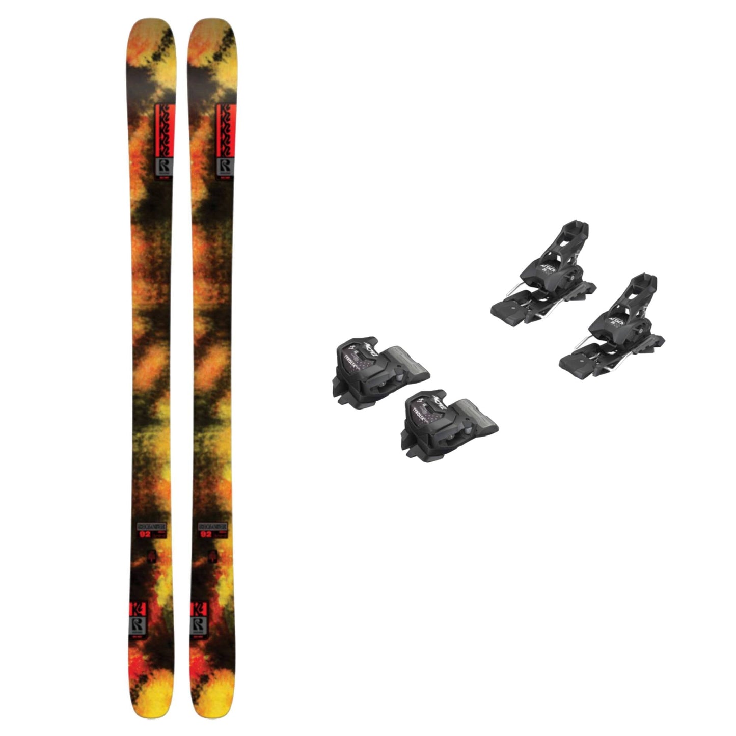 K2 Reckoner 92 Ski + Attack 14 GW Bindings 2026 Bundle - Skiis & Biikes