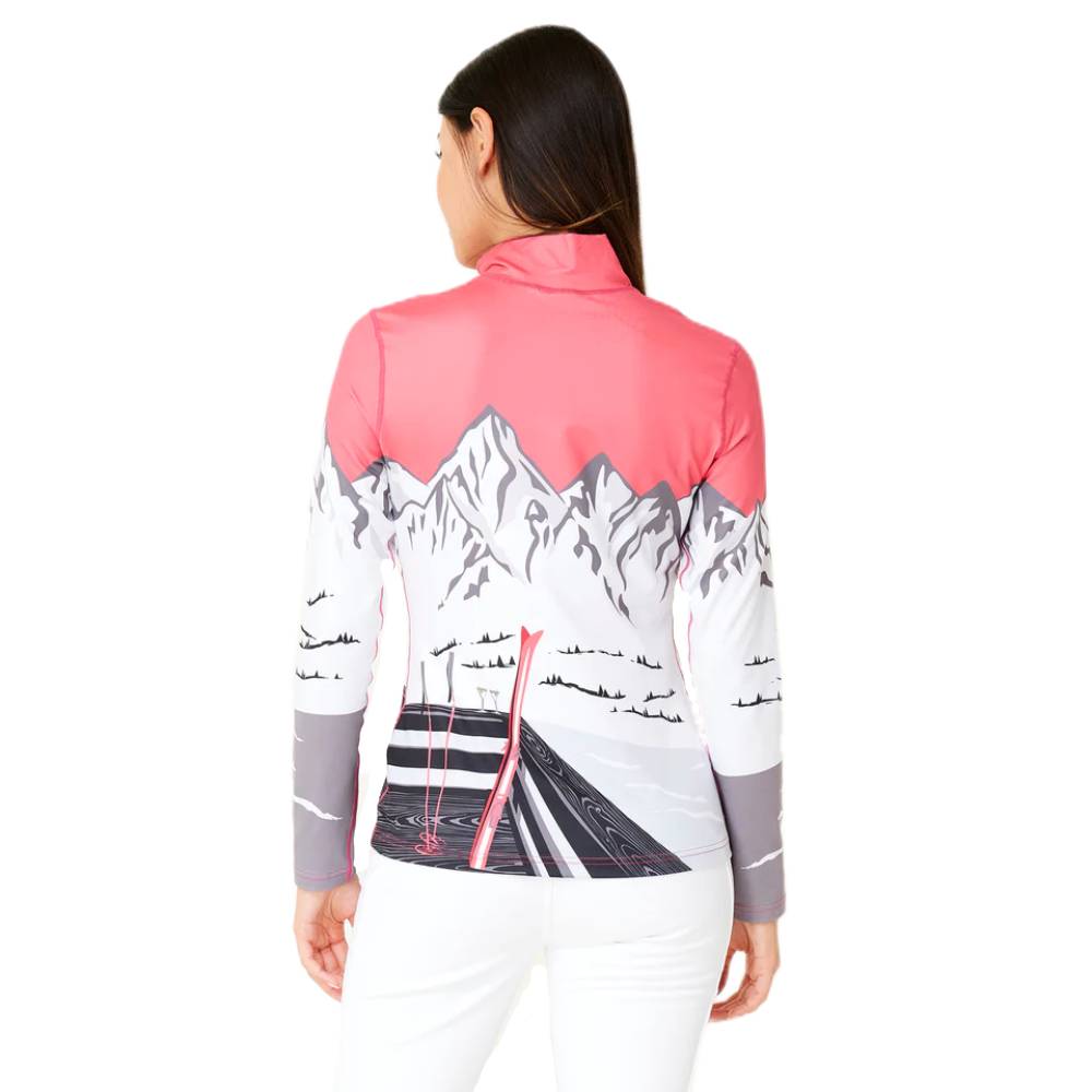 Krimson Klover Apres Anyone Womens Zip Turtleneck 2024 - Skiis & Biikes