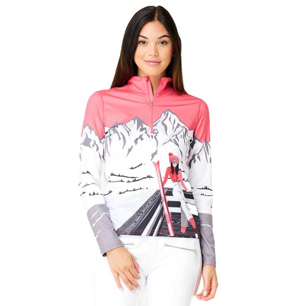 Krimson Klover Apres Anyone Womens Zip Turtleneck 2024 - Skiis & Biikes