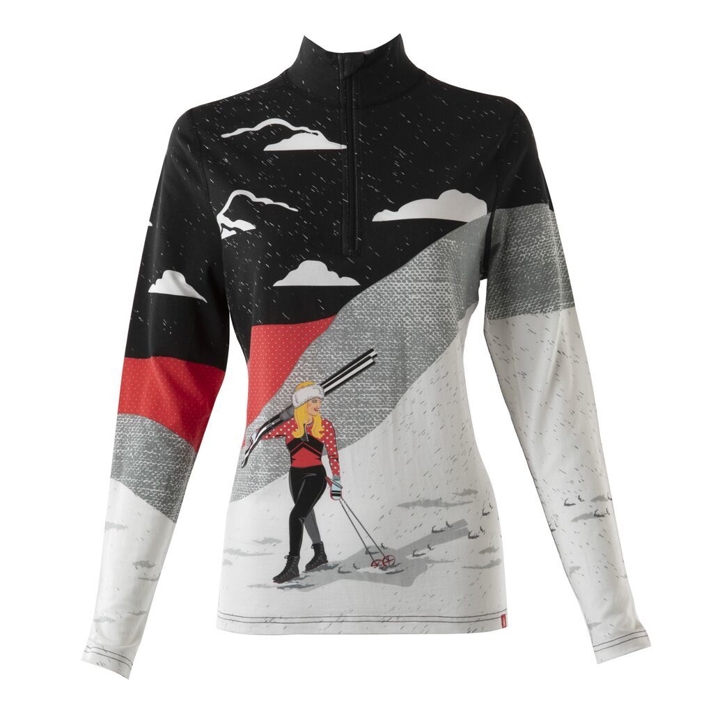 Krimson Klover Backcountry Ladies Zip Top 2019 - Skiis & Biikes