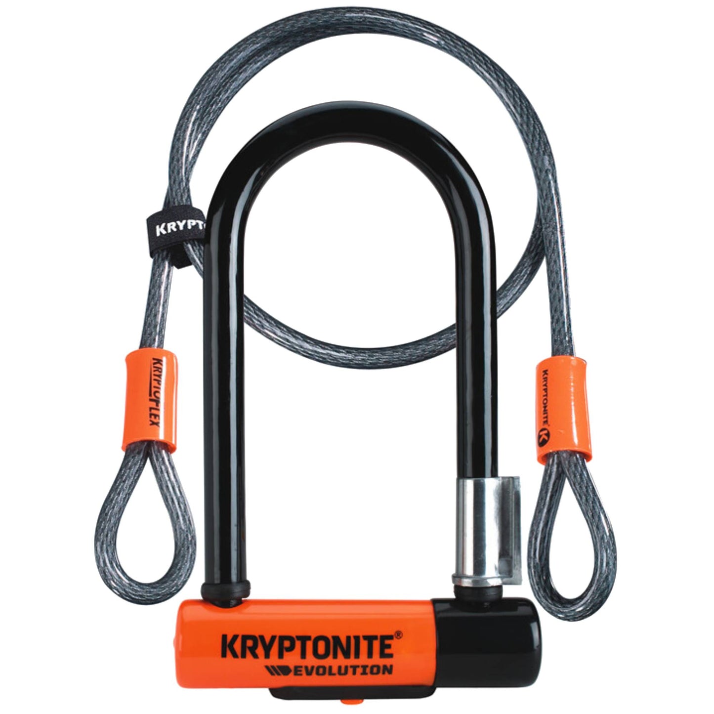 Kryptonite Evolution Mini - 7 Bike Lock With 4' Flex Cable - Skiis & Biikes