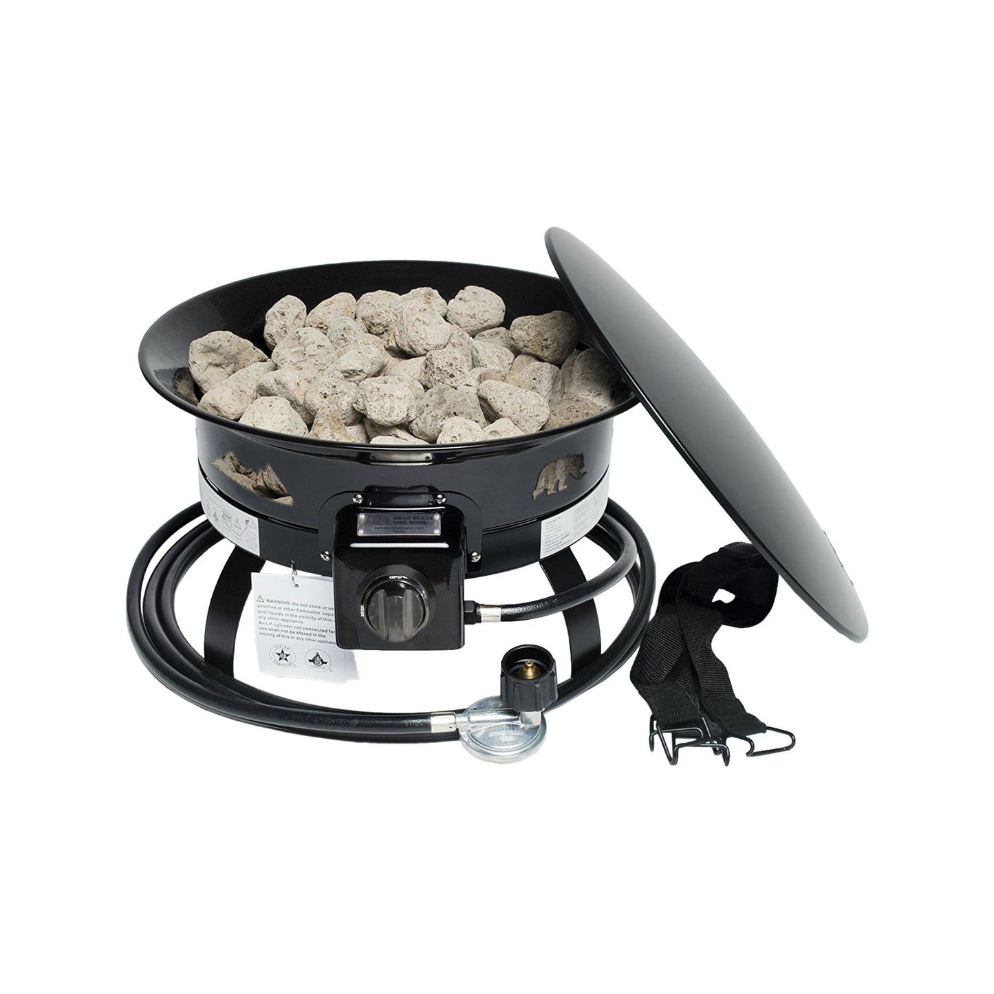 Kuma Bear Blaze Fire Bowl - Skiis & Biikes