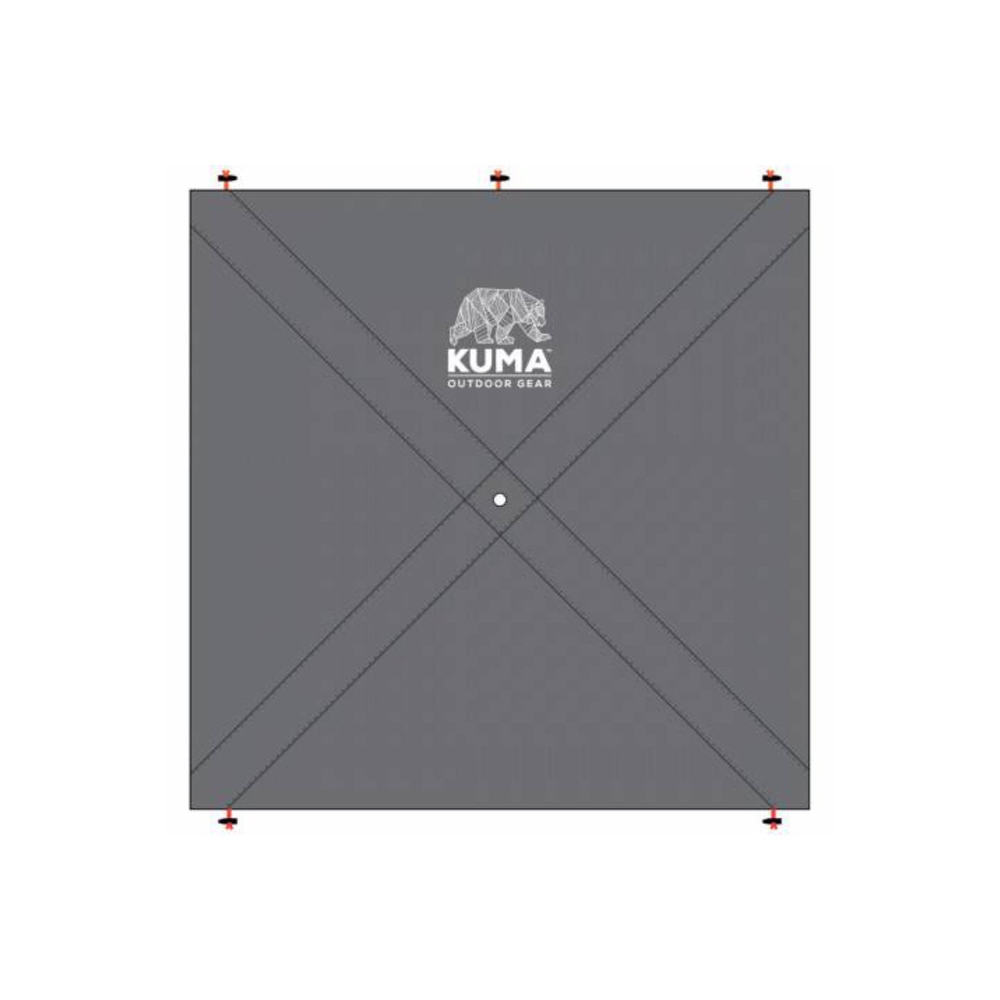 Kuma Bear Den Gazebo Privacy Panel - Skiis & Biikes