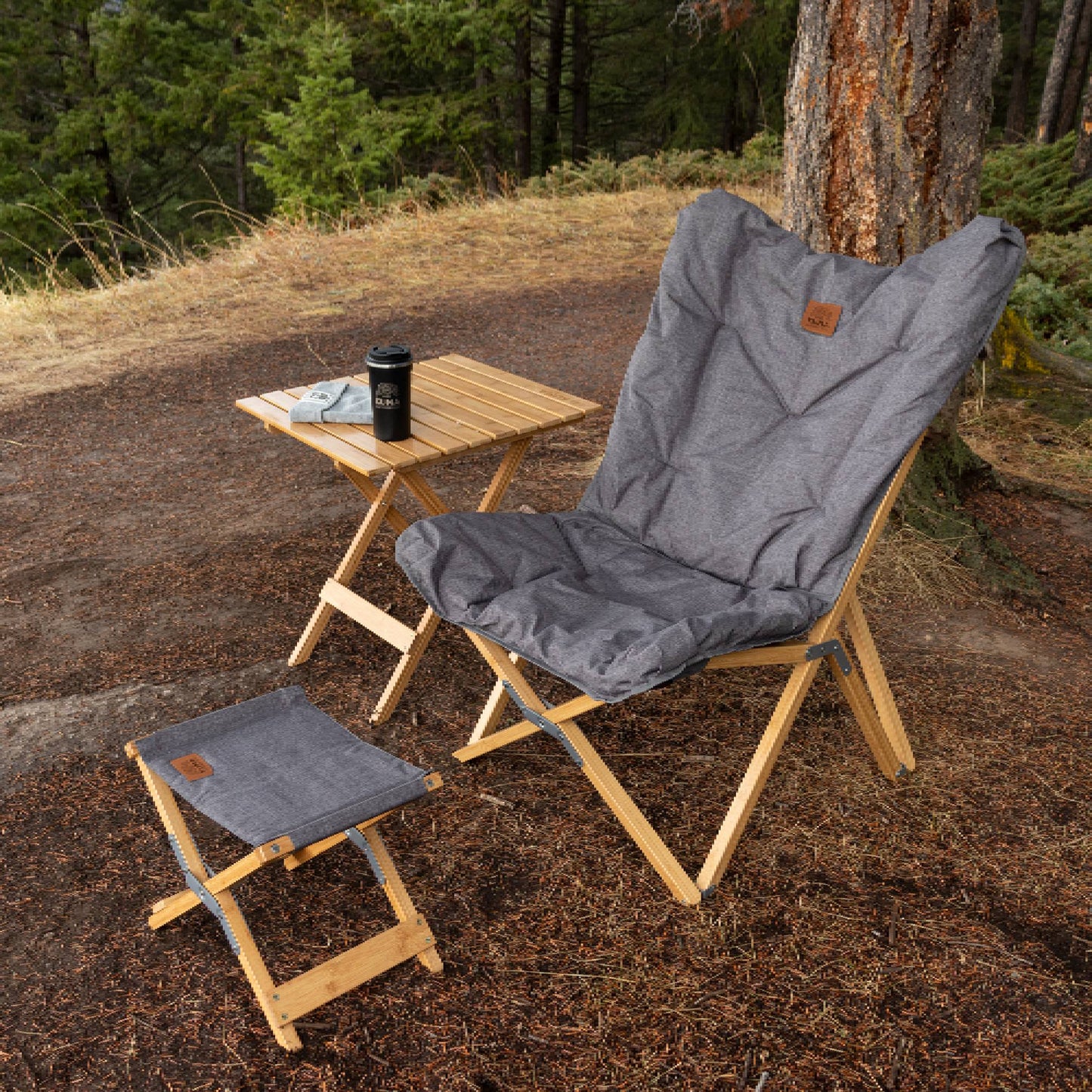 Kuma Yoho Bamboo Butterfly Chair - Skiis & Biikes