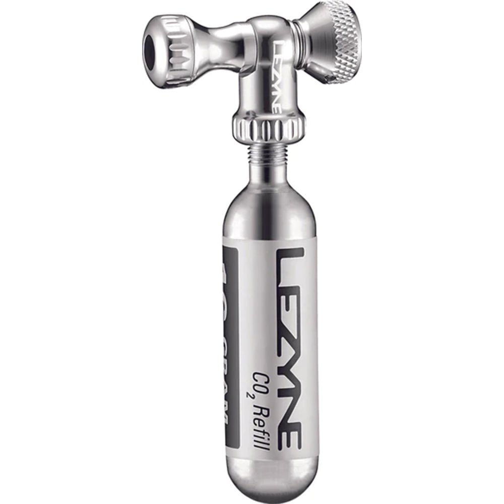 Lezyne, Control Drive CO2, CO2 Inflator, Threaded, Presta, Schrader, Black, 1x16g - Skiis & Biikes