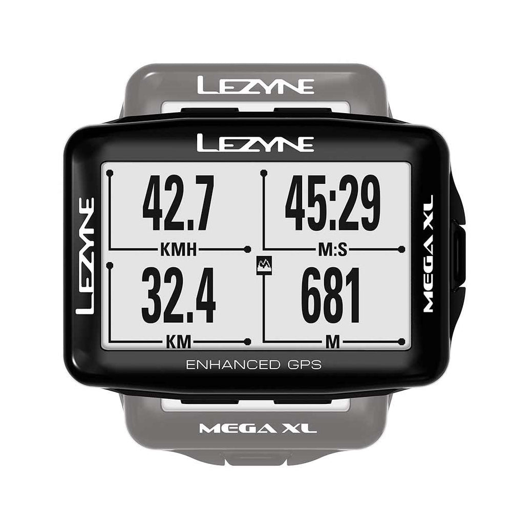 Lezyne Mega XL HR Loaded Pro Computer Black - Skiis & Biikes