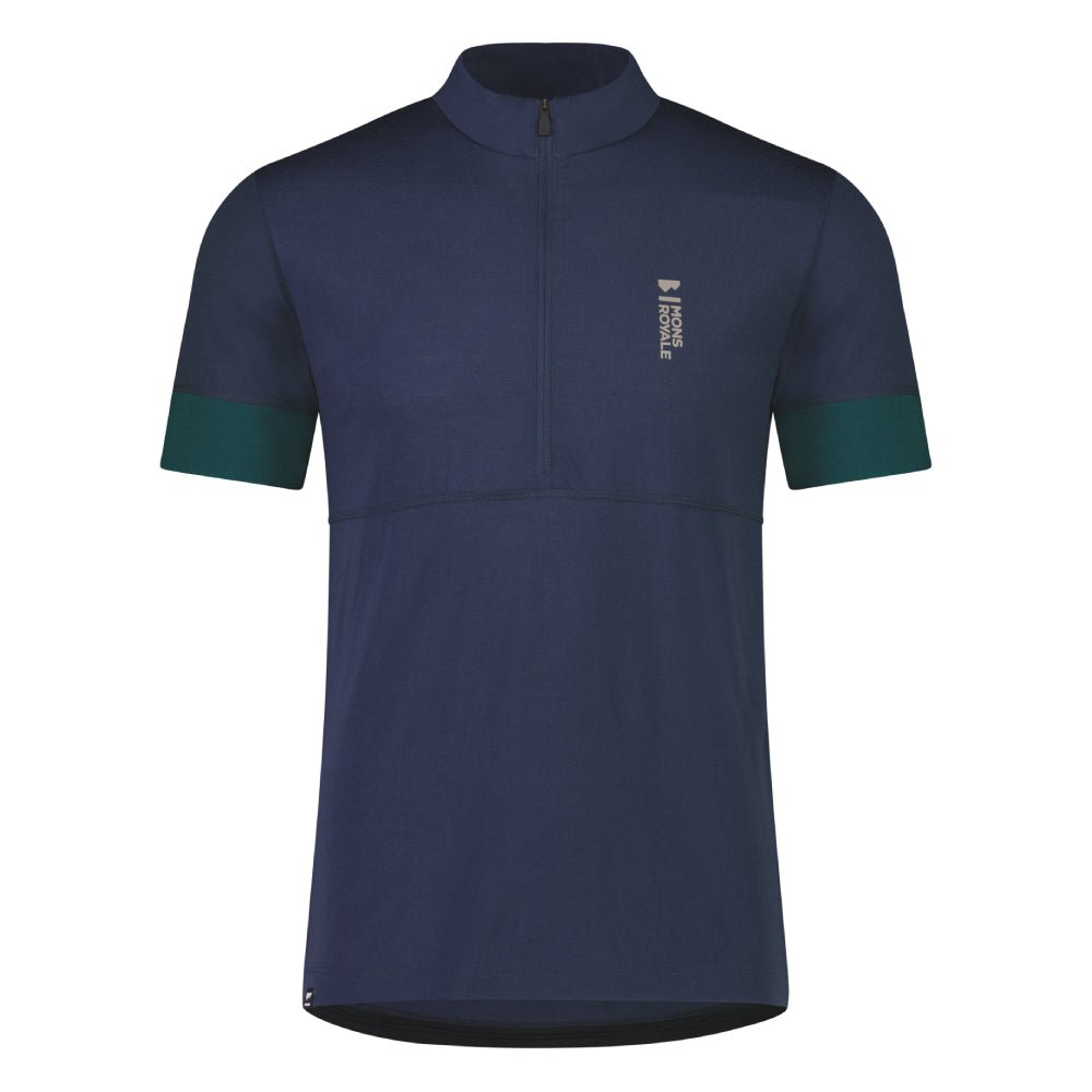 Mons Royale Cadence Half Zip Mens Jersey - Skiis & Biikes
