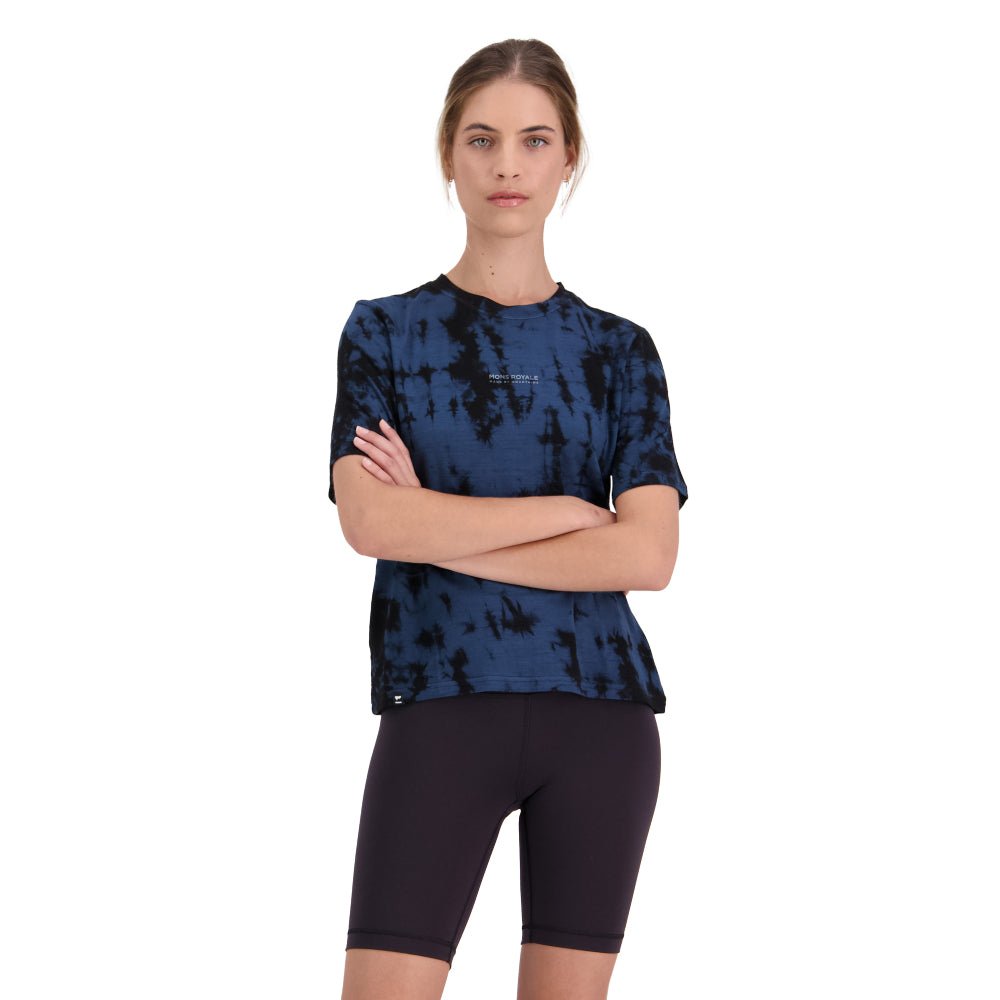 Mons Royale Icon Relaxed Tee Womens Jersey - Skiis & Biikes