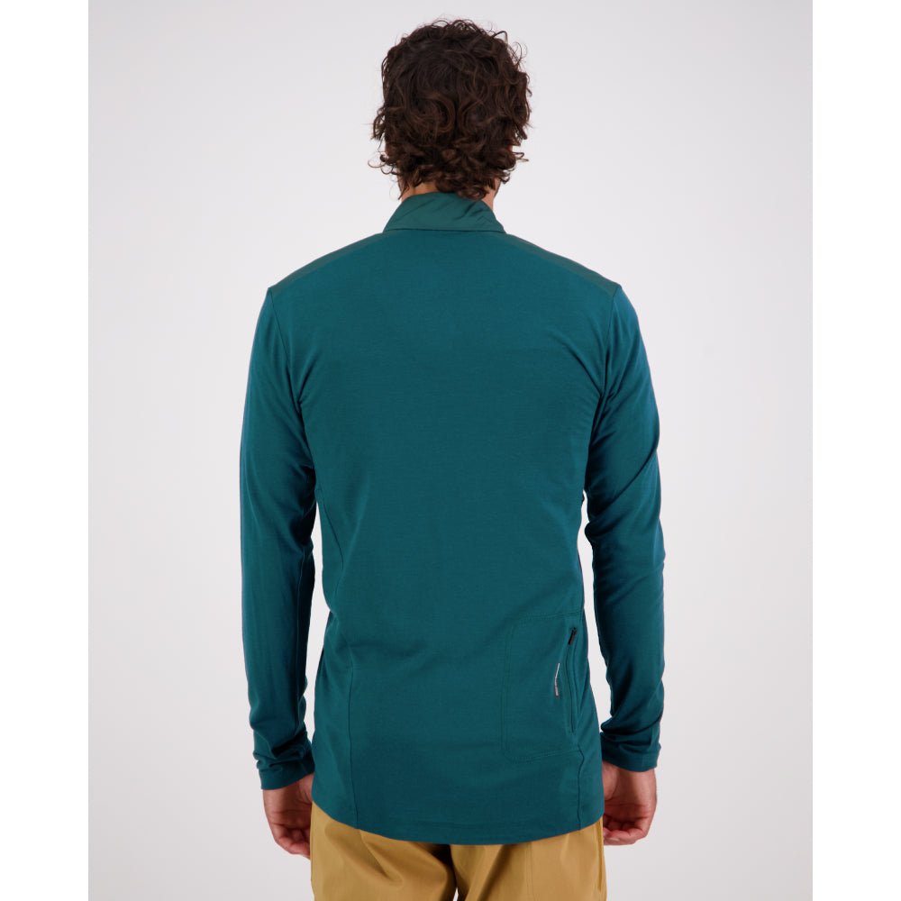 Mons Royale Redwood Merino Air - Con Wind Jersey - Skiis & Biikes