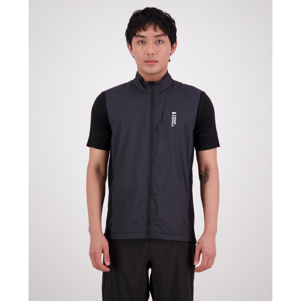 Mons Royale Redwood Merino Air - Con Wind Vest - Skiis & Biikes