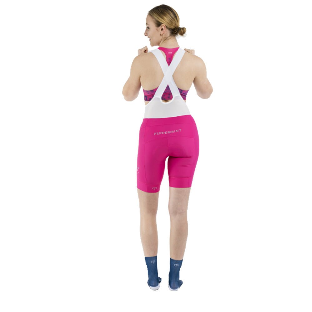 Peppermint Classic Womens Bib Short - Skiis & Biikes