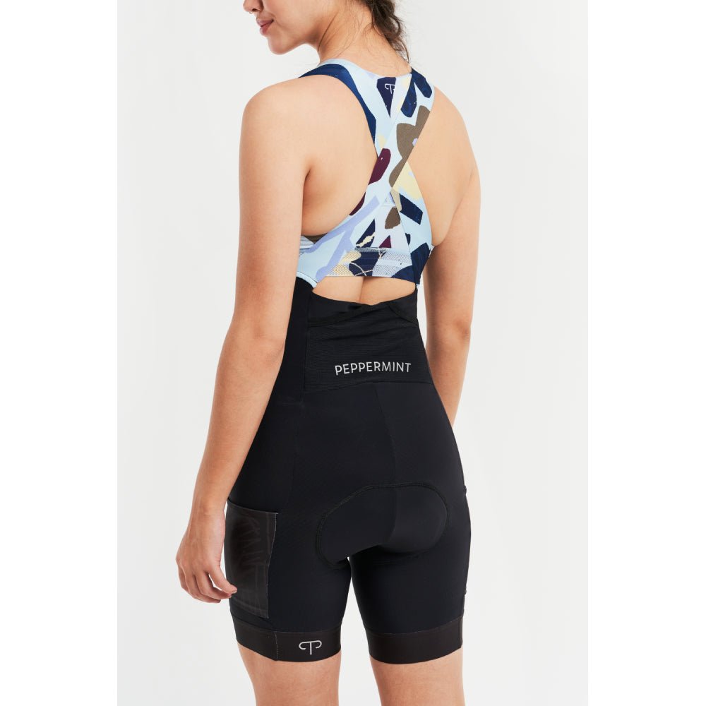 Peppermint Gravel Cargo Womens Bib Short - Skiis & Biikes