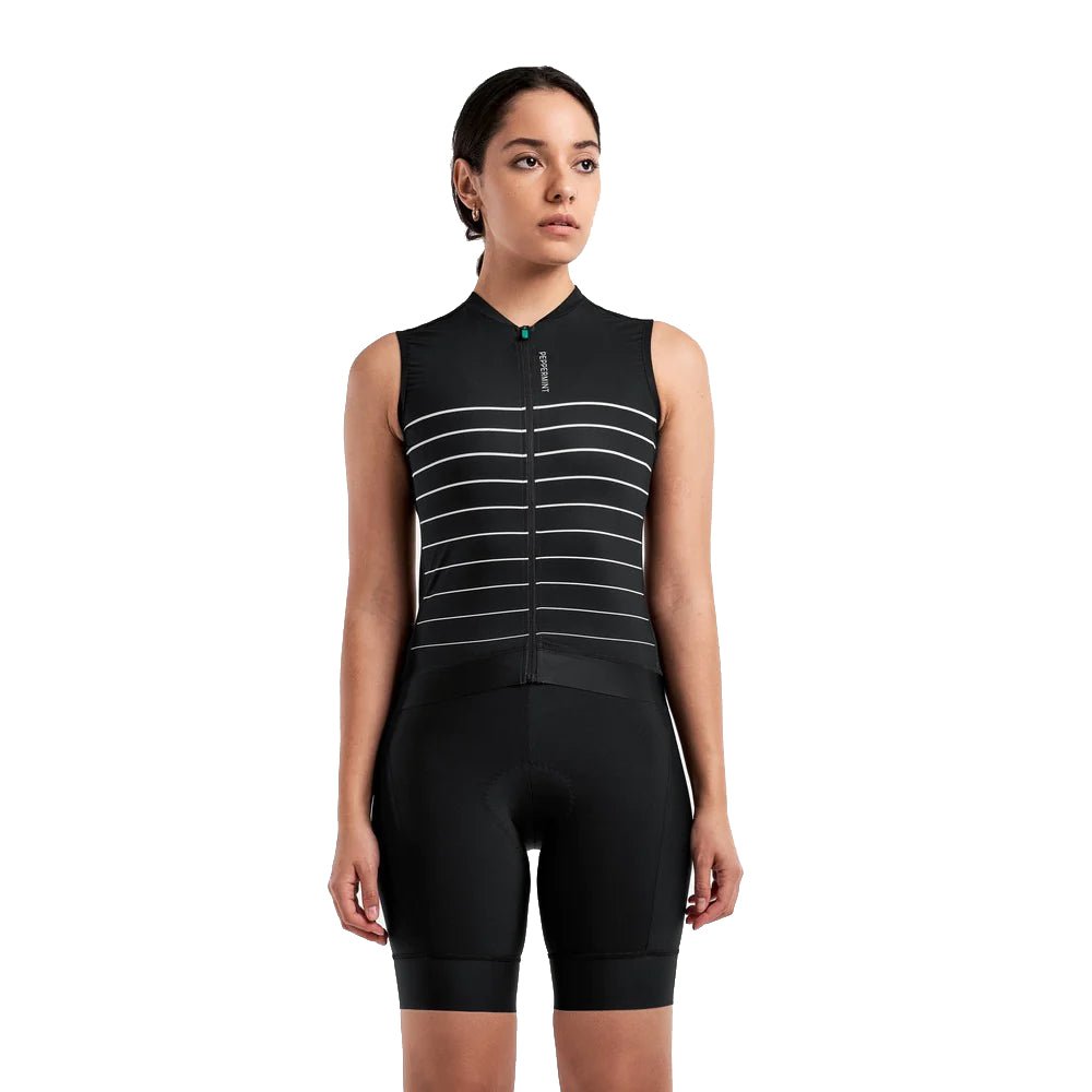 Peppermint Signature Sleeveless Womens Jersey - Skiis & Biikes