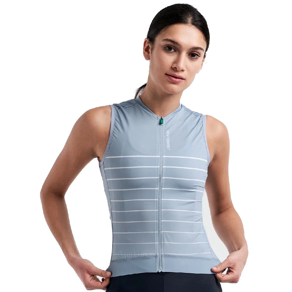 Peppermint Signature Sleeveless Womens Jersey - Skiis & Biikes
