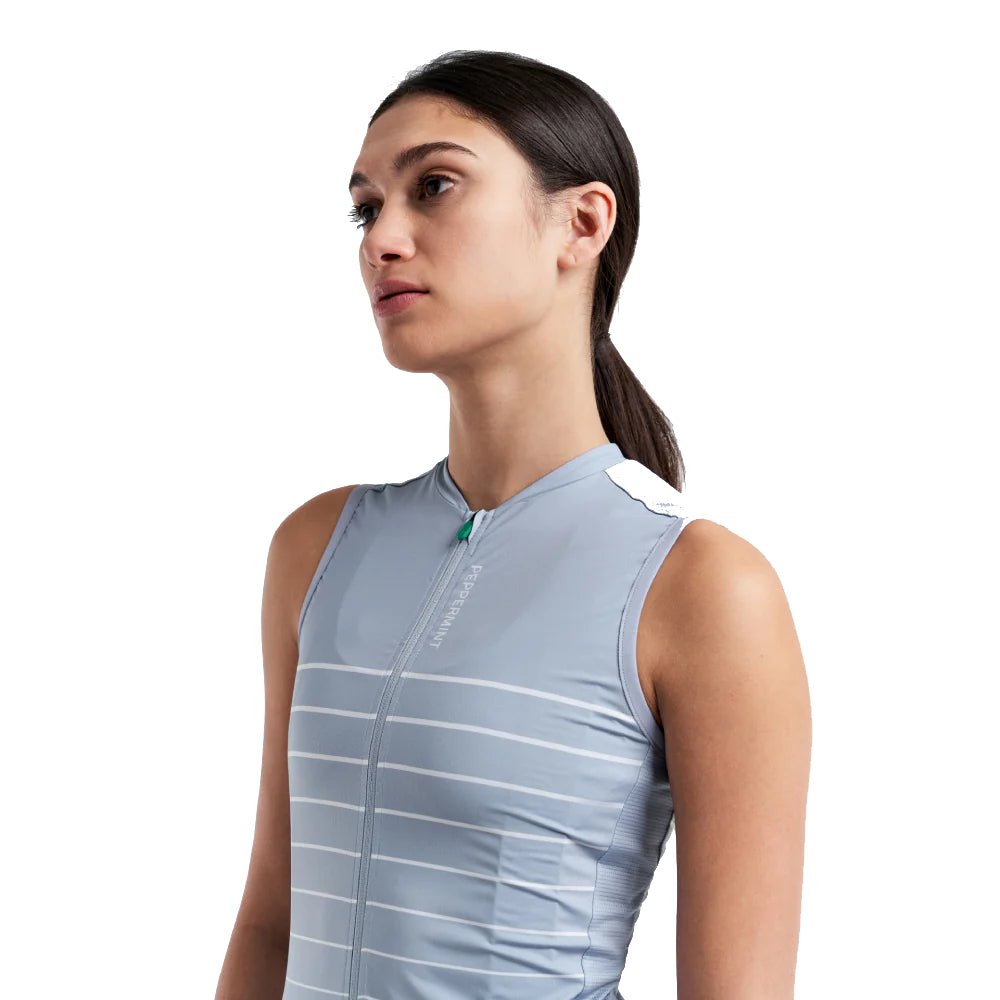 Peppermint Signature Sleeveless Womens Jersey - Skiis & Biikes