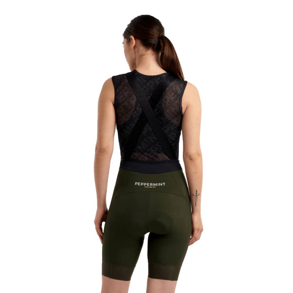 Peppermint Signature Womens Bib Shorts - Skiis & Biikes
