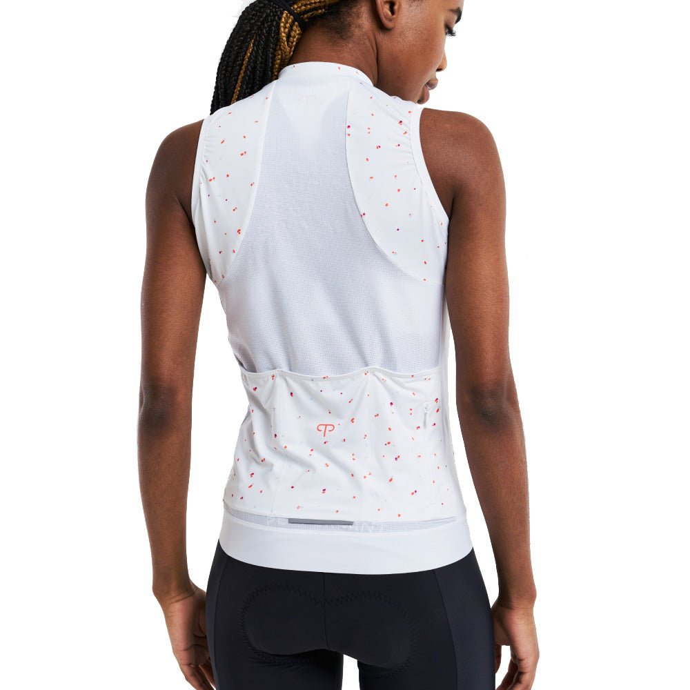 Peppermint Sleeveless Womens Jersey - Skiis & Biikes