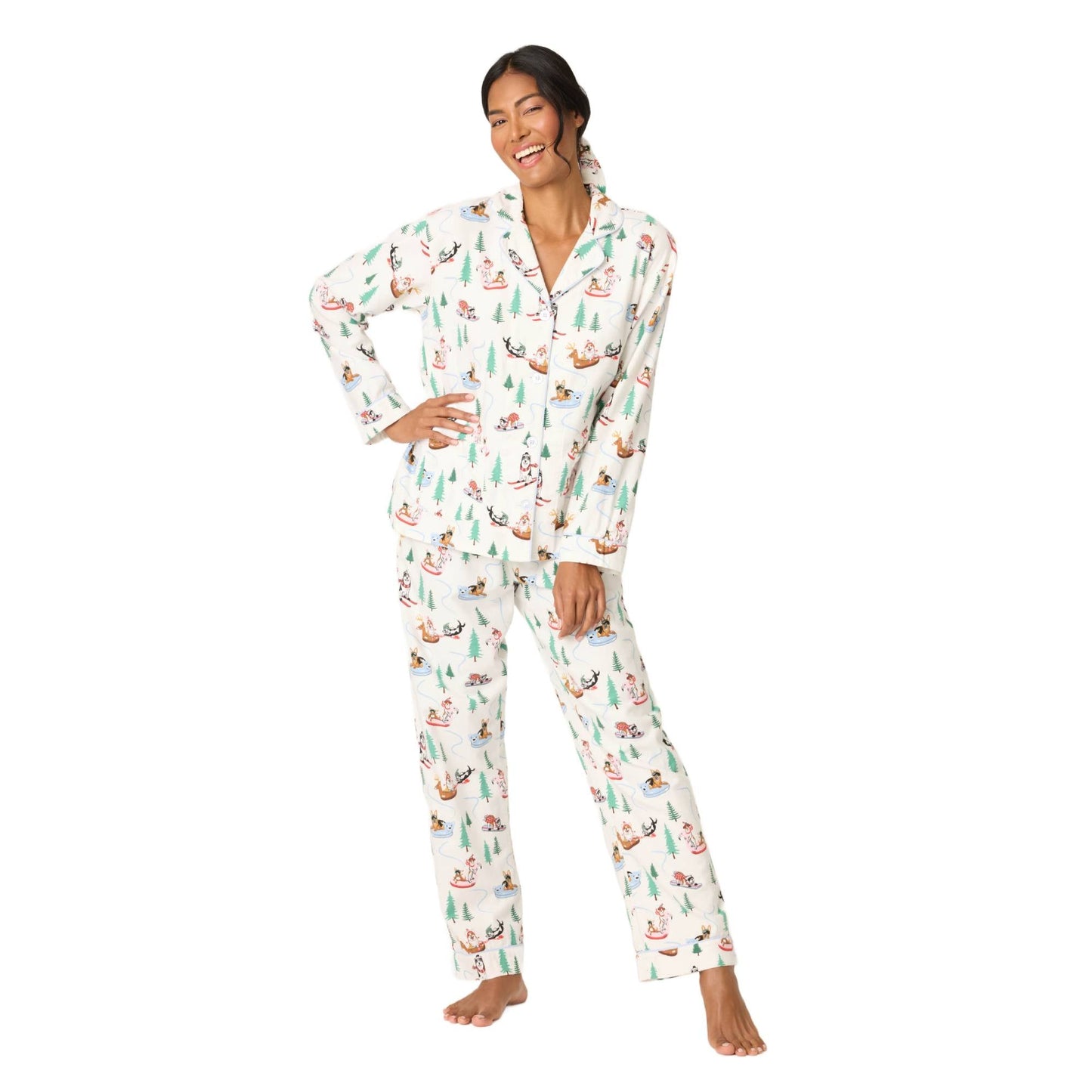 PJ Salvage Flannels Womens PJ Set 2026 - Skiis & Biikes