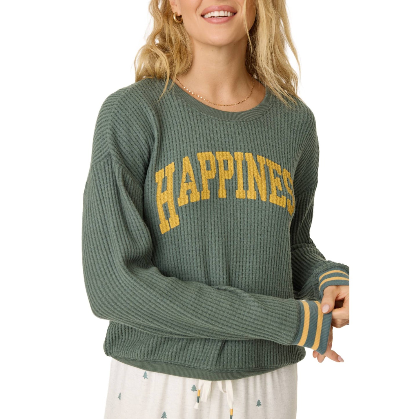 PJ Salvage Happiness Womens Crew Top 2025 - Skiis & Biikes