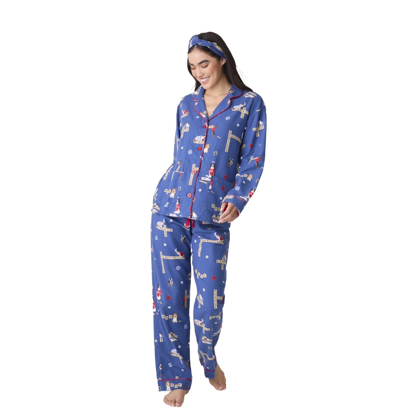 PJ Salvage Love Leo Rescue Womens PJ Set 2025 - Skiis & Biikes