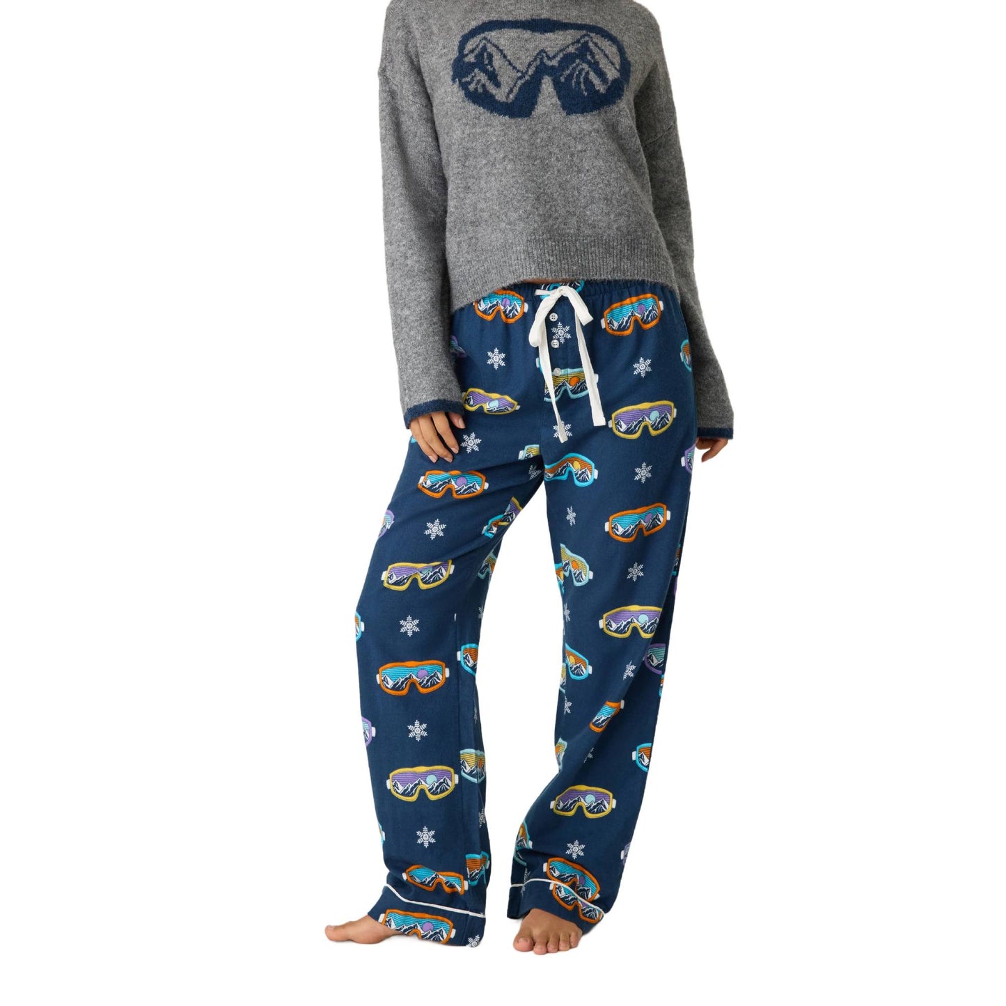 PJ Salvage Womens Flannel Pant 2025 - Skiis & Biikes