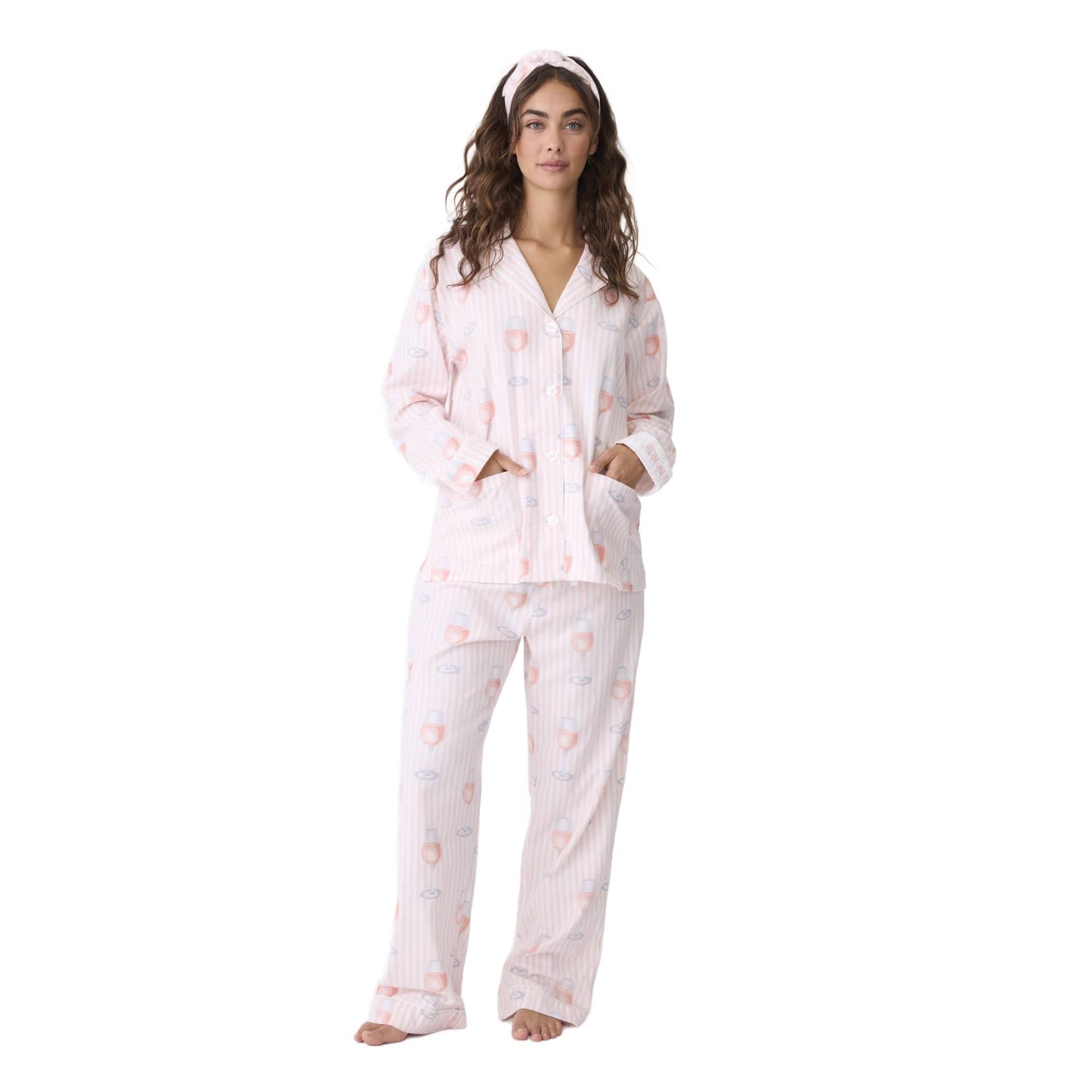 PJ Salvage Womens Flannel PJ Set 2025 - Skiis & Biikes