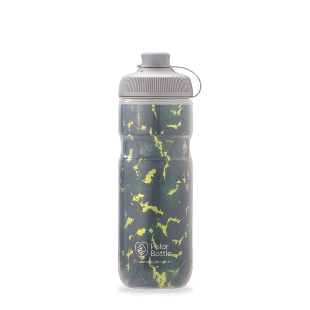 Polar Bottle Breakaway Muck Insul 20oz Forest/Lightning - Skiis & Biikes