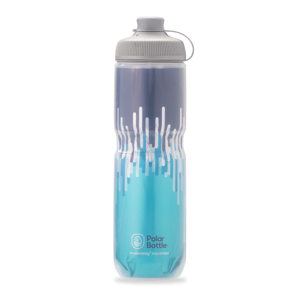 Polar Bottle Breakaway Muck Insul 24oz Blue/Turquoise - Skiis & Biikes