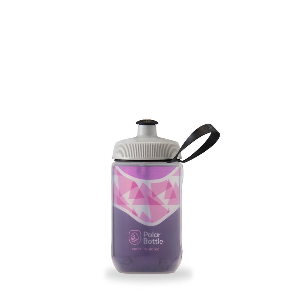 Polar Bottle, Kid's Insulated 12oz, Water Bottle, 350ml / 12oz, Plum Purple - Skiis & Biikes