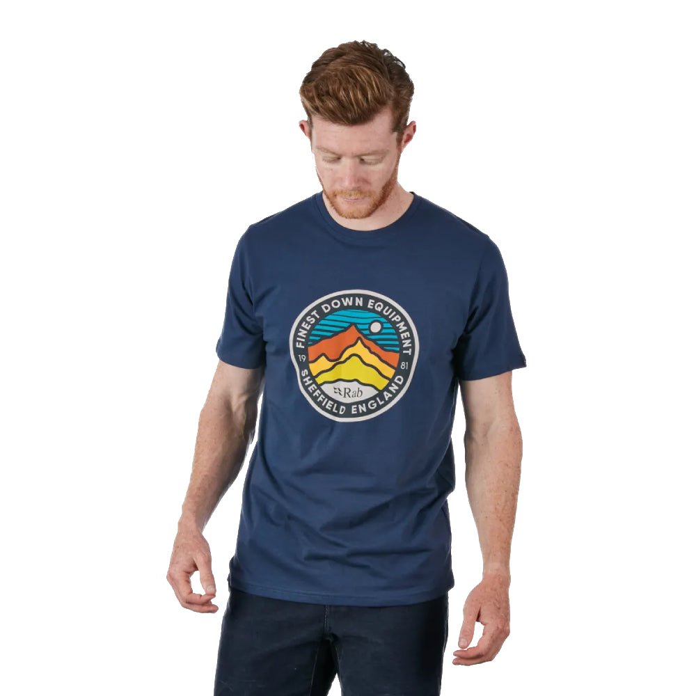 Rab Stance 3 Peaks Mens Tee 2023 - Skiis & Biikes