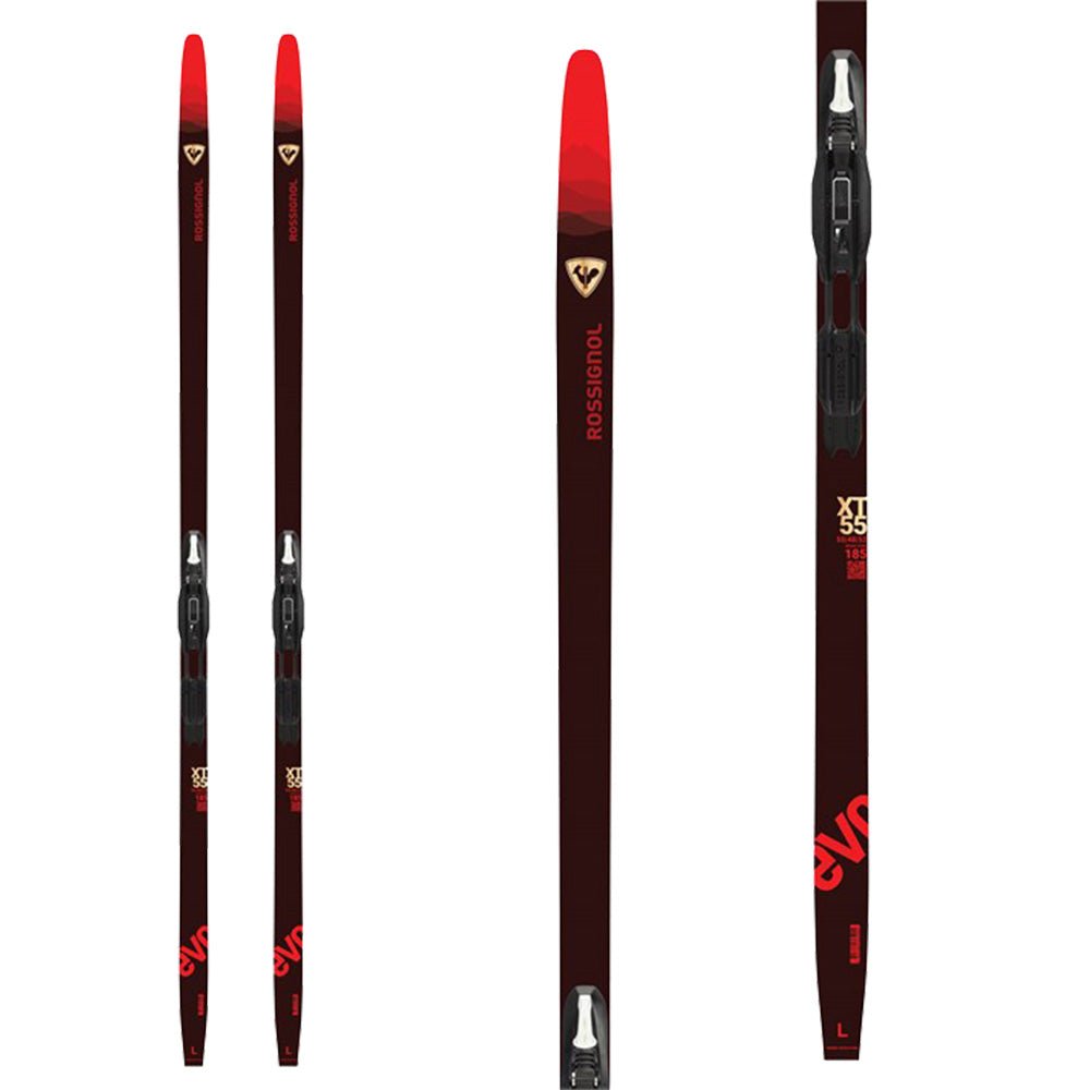 Rossignol EVO XT 55 Positrack Nordic Ski + Tour Step In Binding - Skiis & Biikes