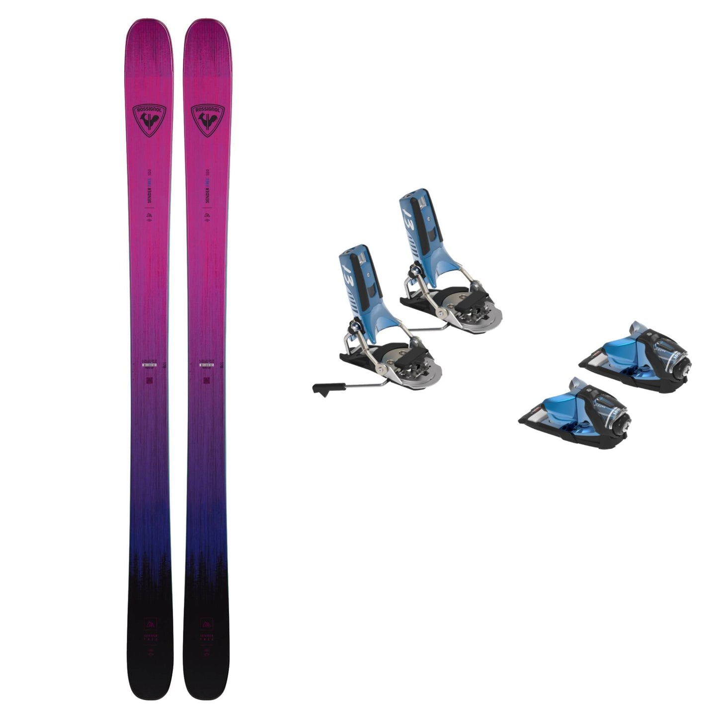 Rossignol Sender Free 100 Ski + Pivot 2.0 13 GW Bindings 2026 Bundle - Skiis & Biikes