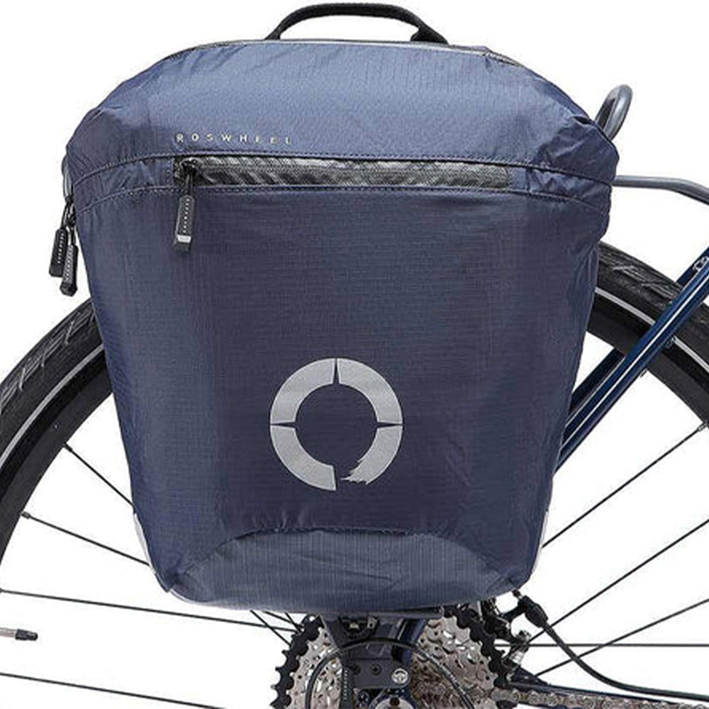 Roswheel, Tour Lightweight Pannier, Pannier, 12.5L, Blue - Skiis & Biikes