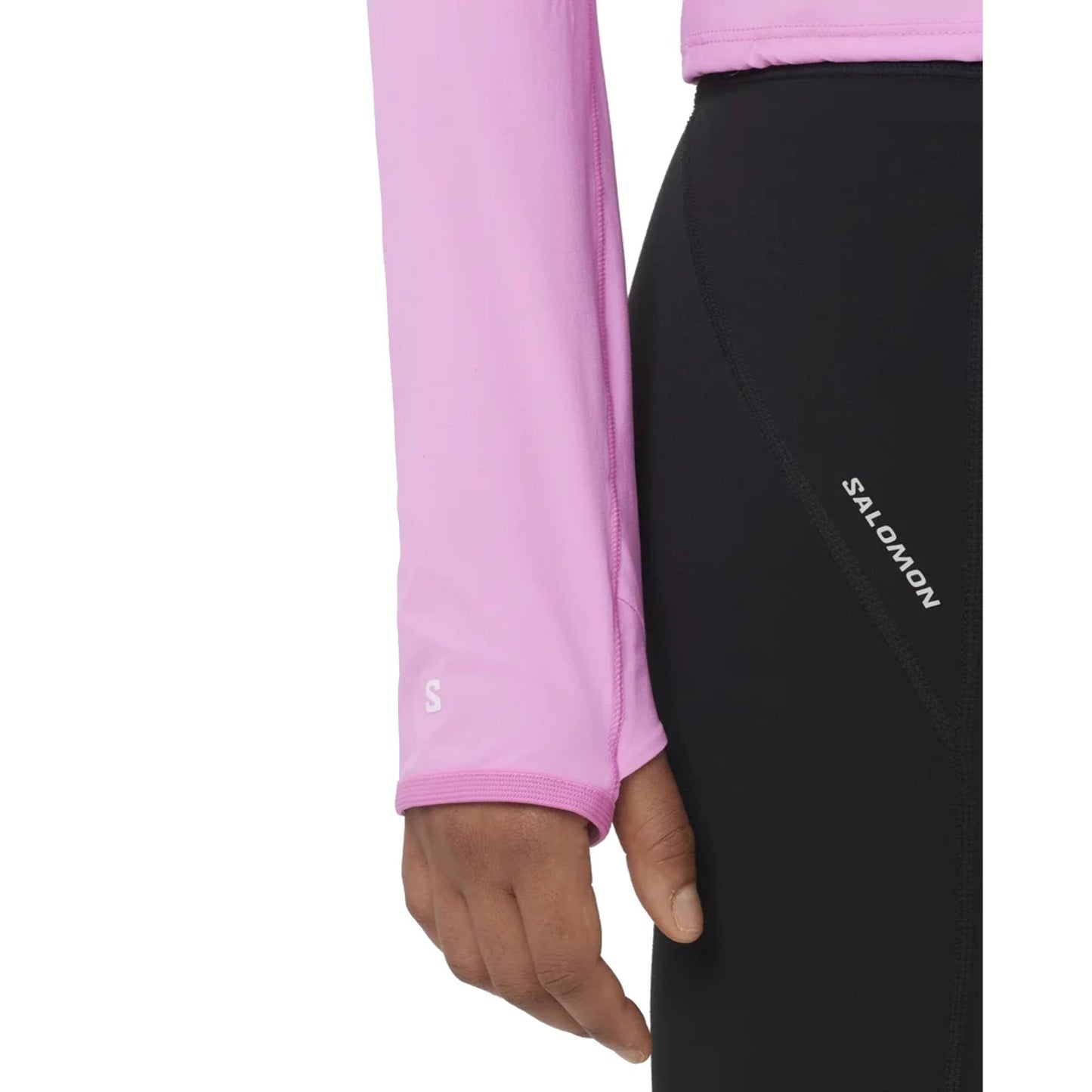 Salomon Sense Aero Zip Neck Womens Shirt - Skiis & Biikes