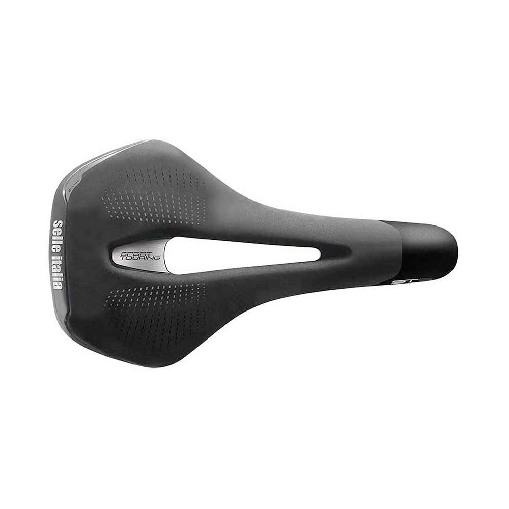 Selle Italia, ST 5 Flow Saddle 276 x 155mm 396g Black/Hi - Viz - Skiis & Biikes