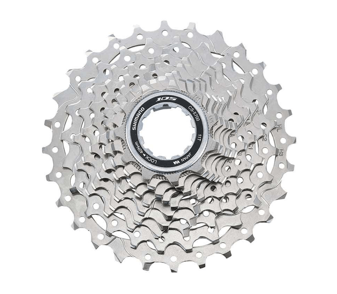 Shimano 105 CS - 5700 10 Speed Cassette,11 - 28 - Skiis & Biikes