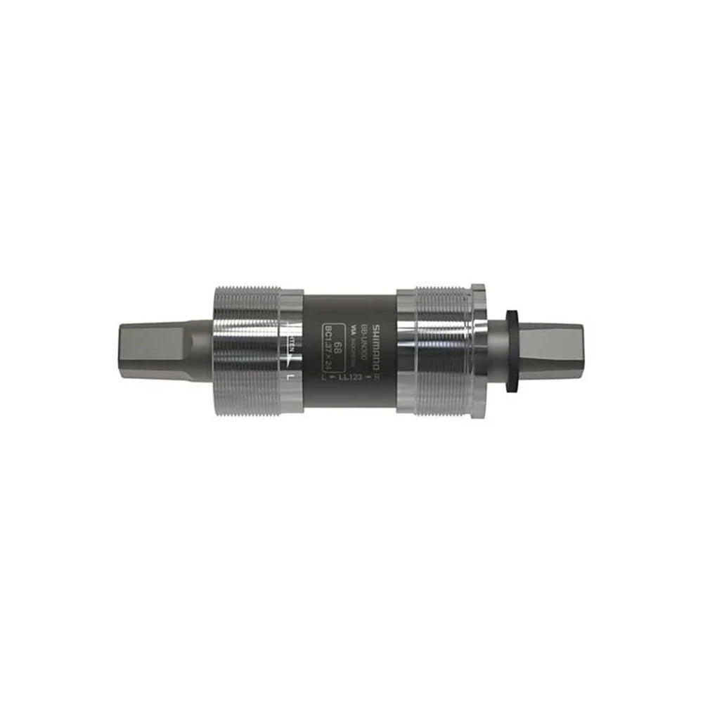 Shimano, BB - UN300 LL113, Square Taper BB, British, 68mm, : 113mm, Silver - Skiis & Biikes