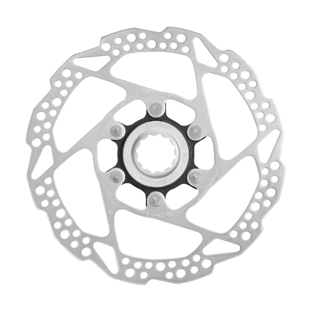 Shimano ROTOR FOR DISC BRAKE, SM - RT54, M 180MM W/LOCK RING (External Spline Type) - Skiis & Biikes