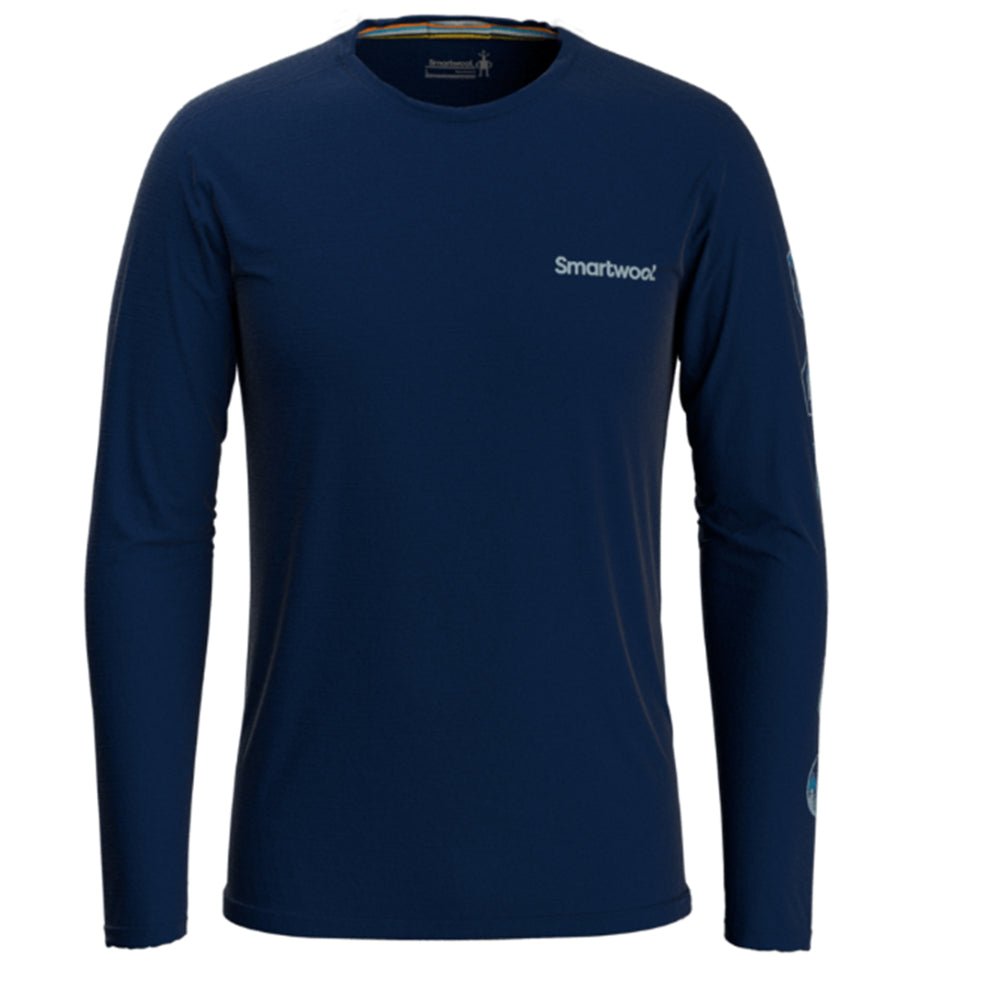Smartwool Patches Mens LS Tee - Skiis & Biikes