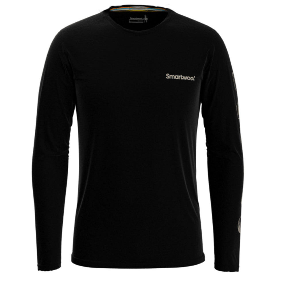 Smartwool Patches Mens LS Tee - Skiis & Biikes