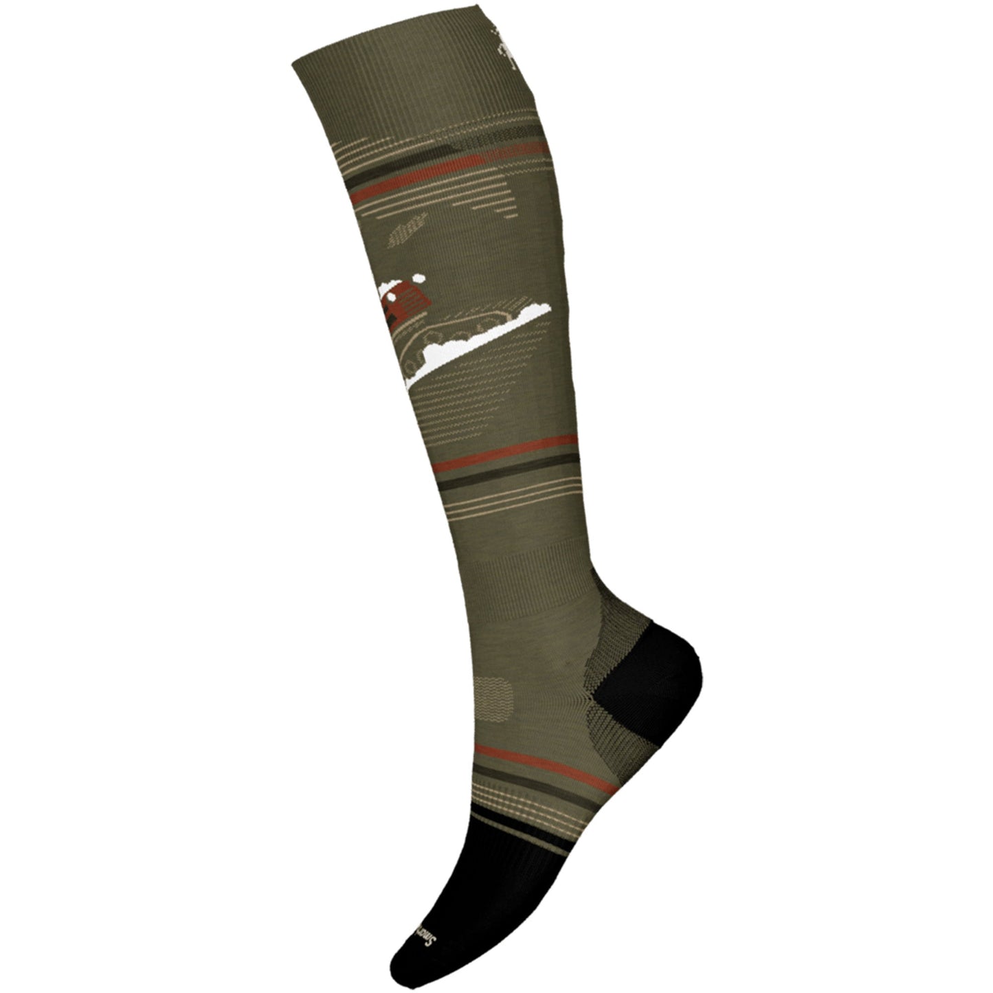Smartwool Snb Targeted Cushion Piste Machine Mens OTC Sock - Skiis & Biikes