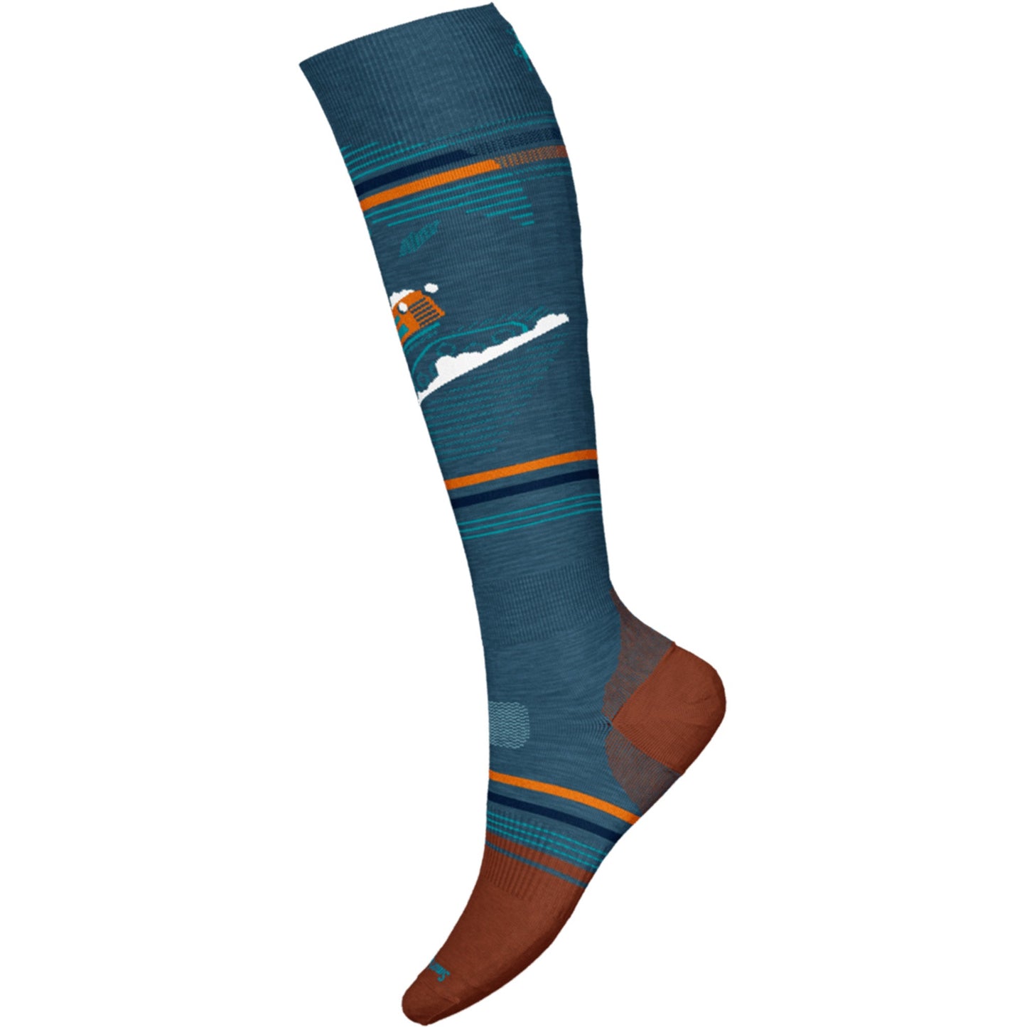 Smartwool Snb Targeted Cushion Piste Machine Mens OTC Sock - Skiis & Biikes