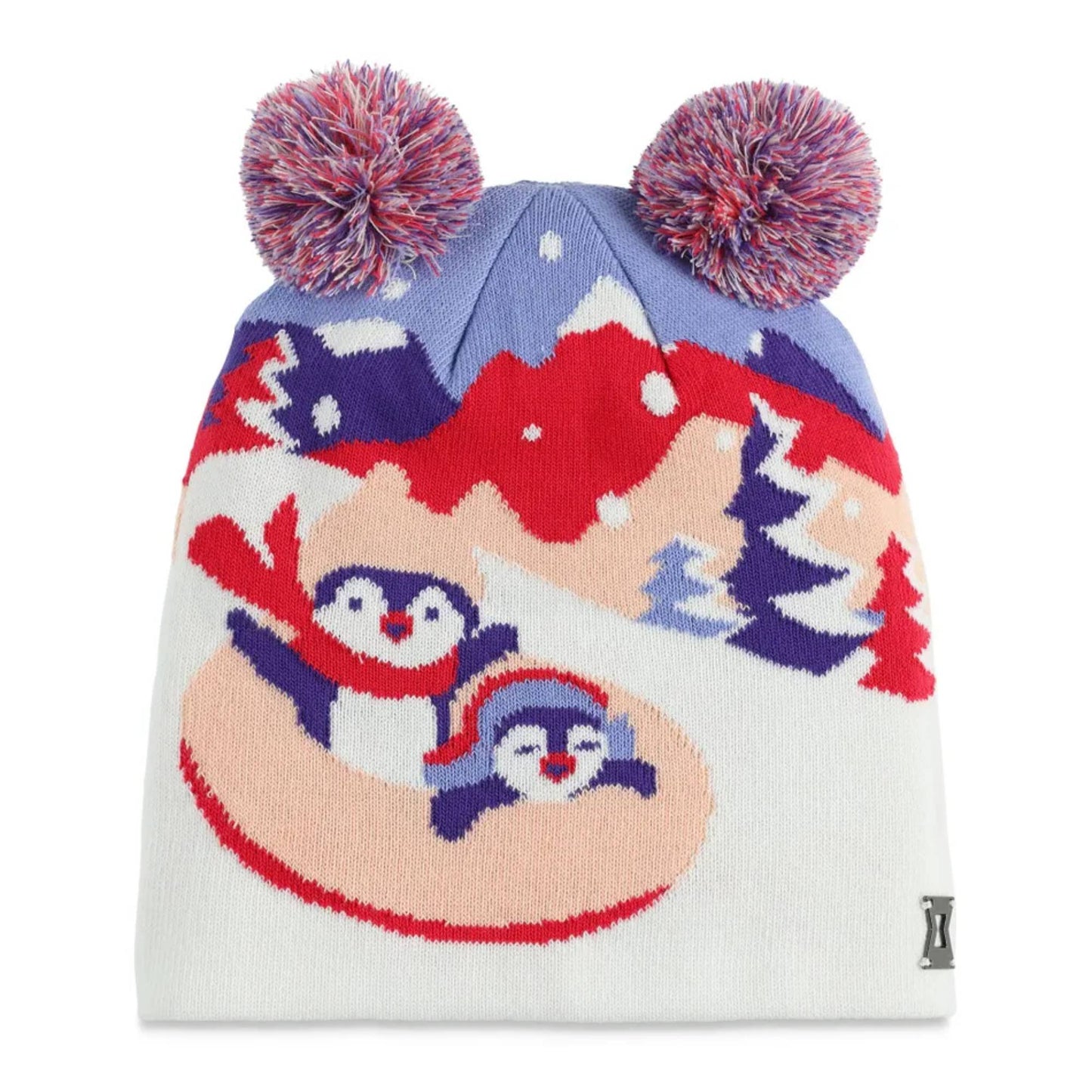 Spyder Penguin Preschool Double Pom Hat - Skiis & Biikes