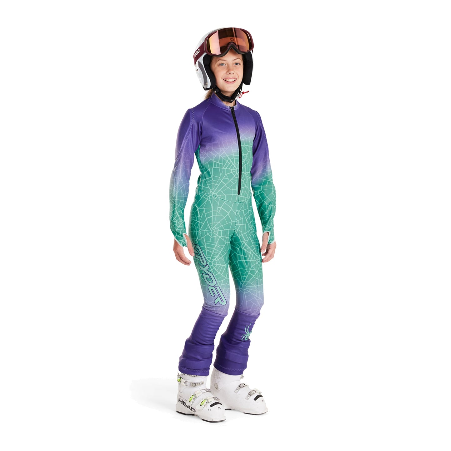 Spyder Performance GS Girls Race Suit - Skiis & Biikes