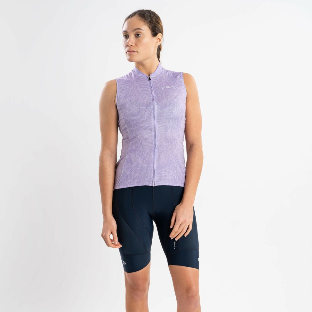Sugoi Evolution Print Sleeveless Womens Jersey - Skiis & Biikes