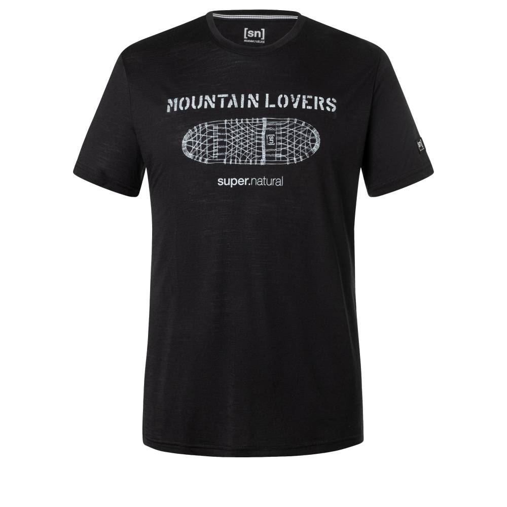 Super.natural Snowboot Mens Tee - Skiis & Biikes