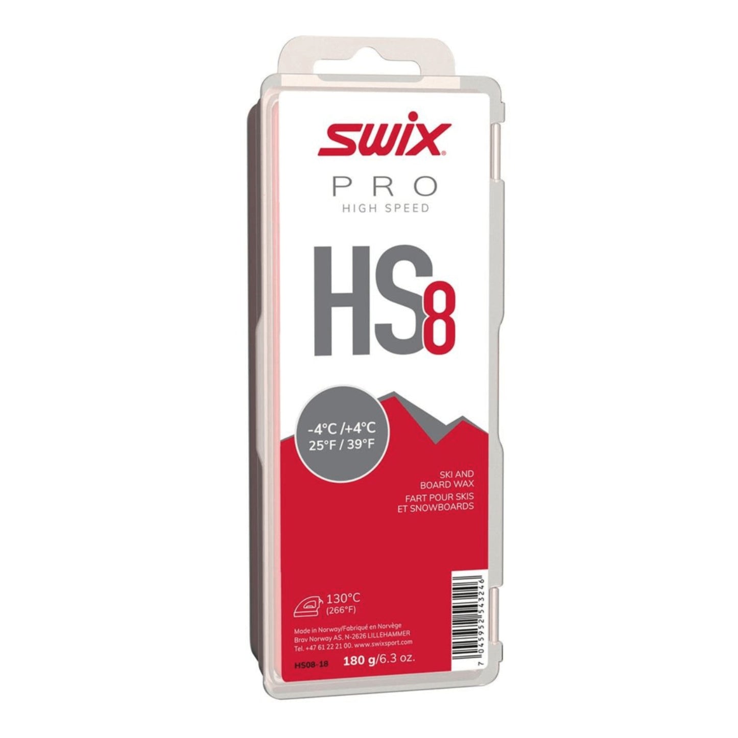 Swix HS8 - 4c to +4c Wax - Skiis & Biikes