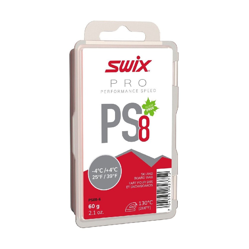 Swix PS8 - 4c to +4c Wax - Skiis & Biikes