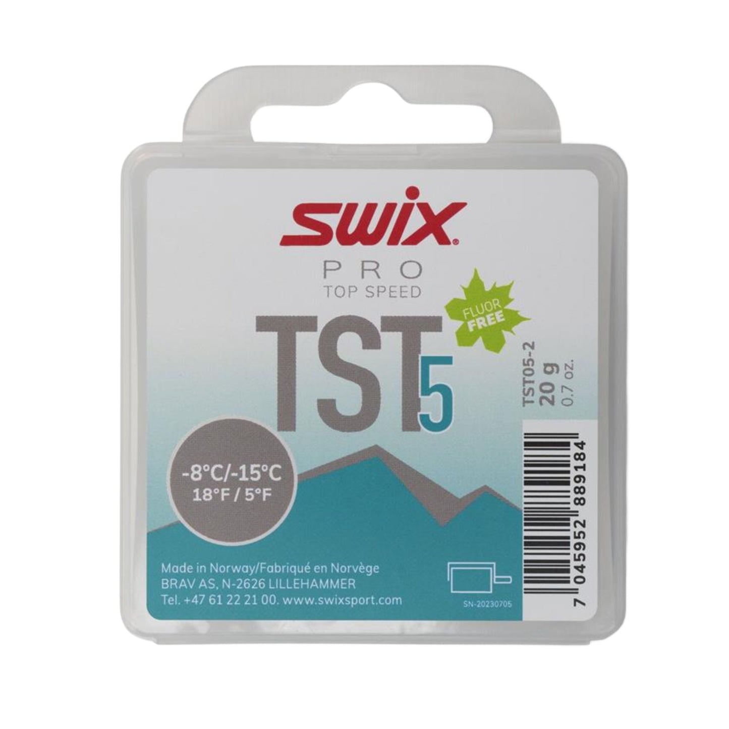 Swix TS5 Turbo - 10c to - 18c Wax - Skiis & Biikes